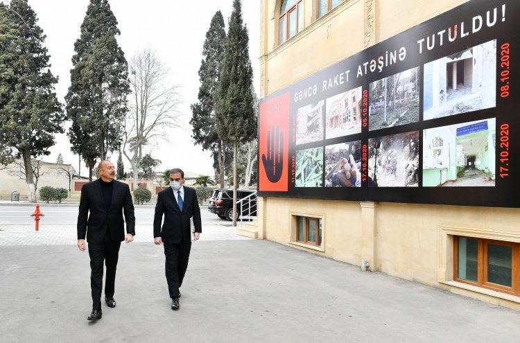 AzEmbIran's tweet photo. 🇦🇿 President of the Republic of #Azerbaijan Ilham Aliyev laid a foundation stone for the #Ganja #MemorialComplex on January 30.
https://t.co/VzeDcOgLBA https://t.co/VHy2Sooyot