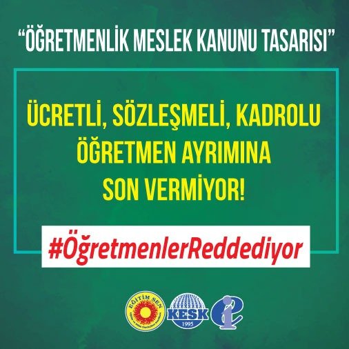 felsefebilim's tweet photo. #ÖğretmenlerReddediyor
#ÖMK'na karşı ortak mücadele, kazanmanın tek yoludur. @egitimis, @TurkEgitimSen, @EgitimBirSen; kimden yanasınız; Aidatlarını topladığınız eğitim emekçilerinin mi yoksa haklarımızı yok eden bu yasayı hazırlayanların mı? Şimdi ortak mücadele deme zamanı https://t.co/EDmD4uGmZX