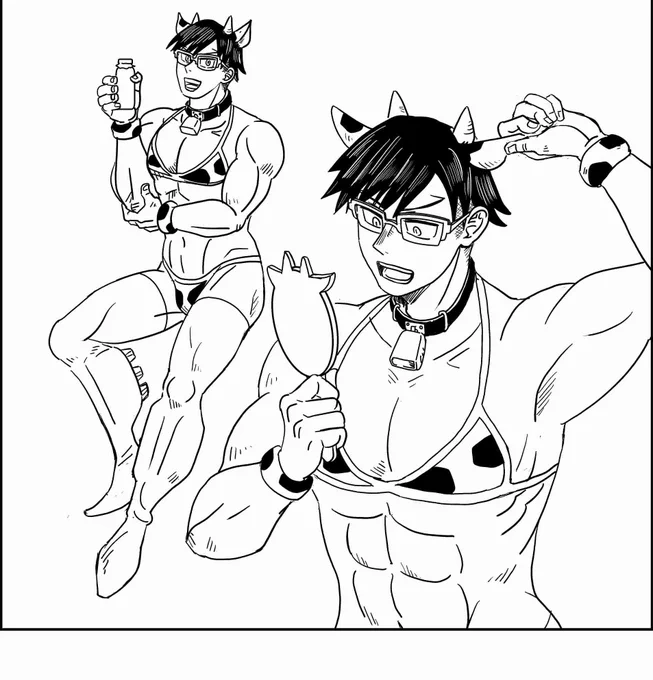 ないなって思いながら書いてたけどやっぱ乳牛👓かわよ! 