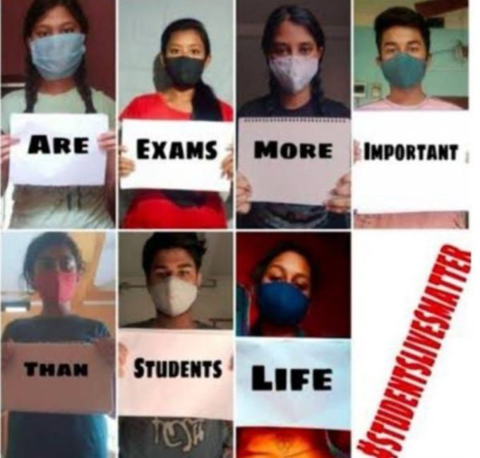 viiper_one's tweet photo. "IT IS BETTER TO PROTEST
THAN TO ACCEPT INJUSTICE"
Students are jaded&amp;wabbit raising their echt concerns&amp;now they are in roads seeking for
#cancelboardexam2022 today.
@AIJNSA_official
 Demands
#Cancelboardpariskha 
#JusticeForStudents 
@IamSaurav_1
 
#cancelexams2022  JAI HIND🙏 https://t.co/ITGdifg7sk