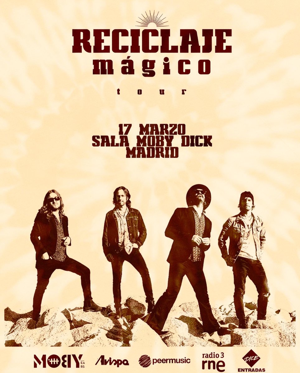 ReciclajOficial's tweet photo. ✨M A D R I D M Á G I C O✨
A las 50 primeras personas que compren su entrada, camiseta exclusiva de regalo!!
🎫 https://t.co/xSIziyeJLx
#reciclajeoficial #magico #nuevodisco #presentacion #concierto #madrid #musicaendirecto #magicotour #arrancamos #eldiscoqueosmereceis https://t.co/j4InPVNK7s
