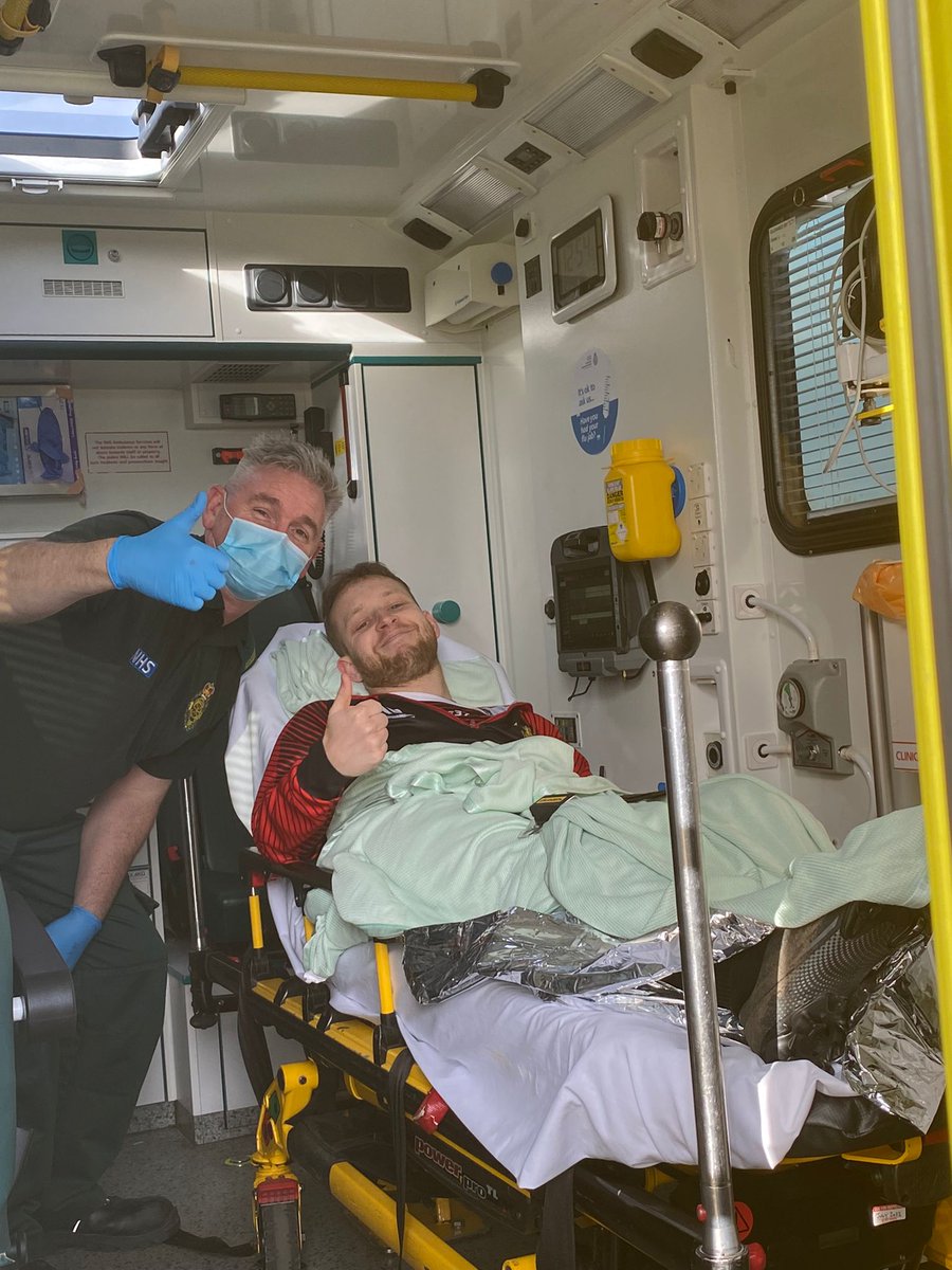 Wishing a speedy recovery to full back <a href="/Coombsy_91/">Michael Coombs</a>, dislocated his knee early in the game yesterday, his taxi arrived on full time, he was up celebrating with the late equaliser!! all the best Coombs