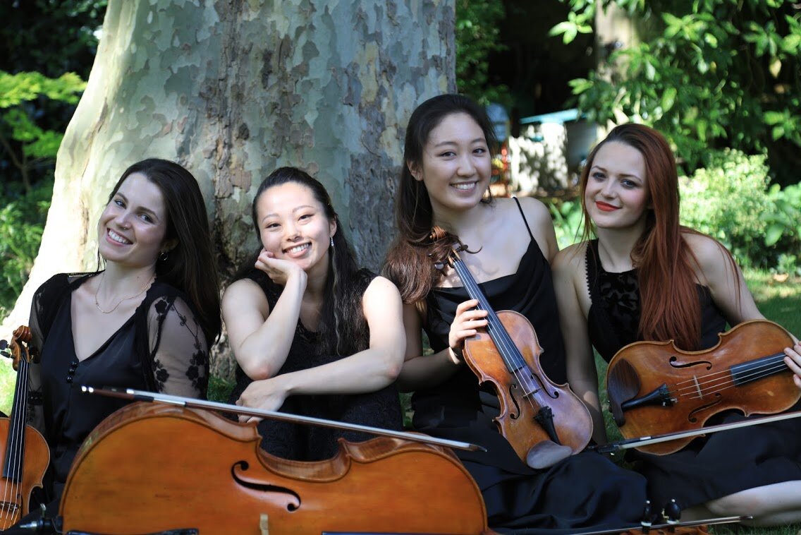 The @salomequartet join us this Sunday for the next concert in our series at @ConwayHall. Click the link below to book your ticket now - remember they're free for under-26s thanks to @cavatinachamber ☺️ 🔗🎟️ bit.ly/3Kjm9Vl #stringquartet #concert #chambermusic
