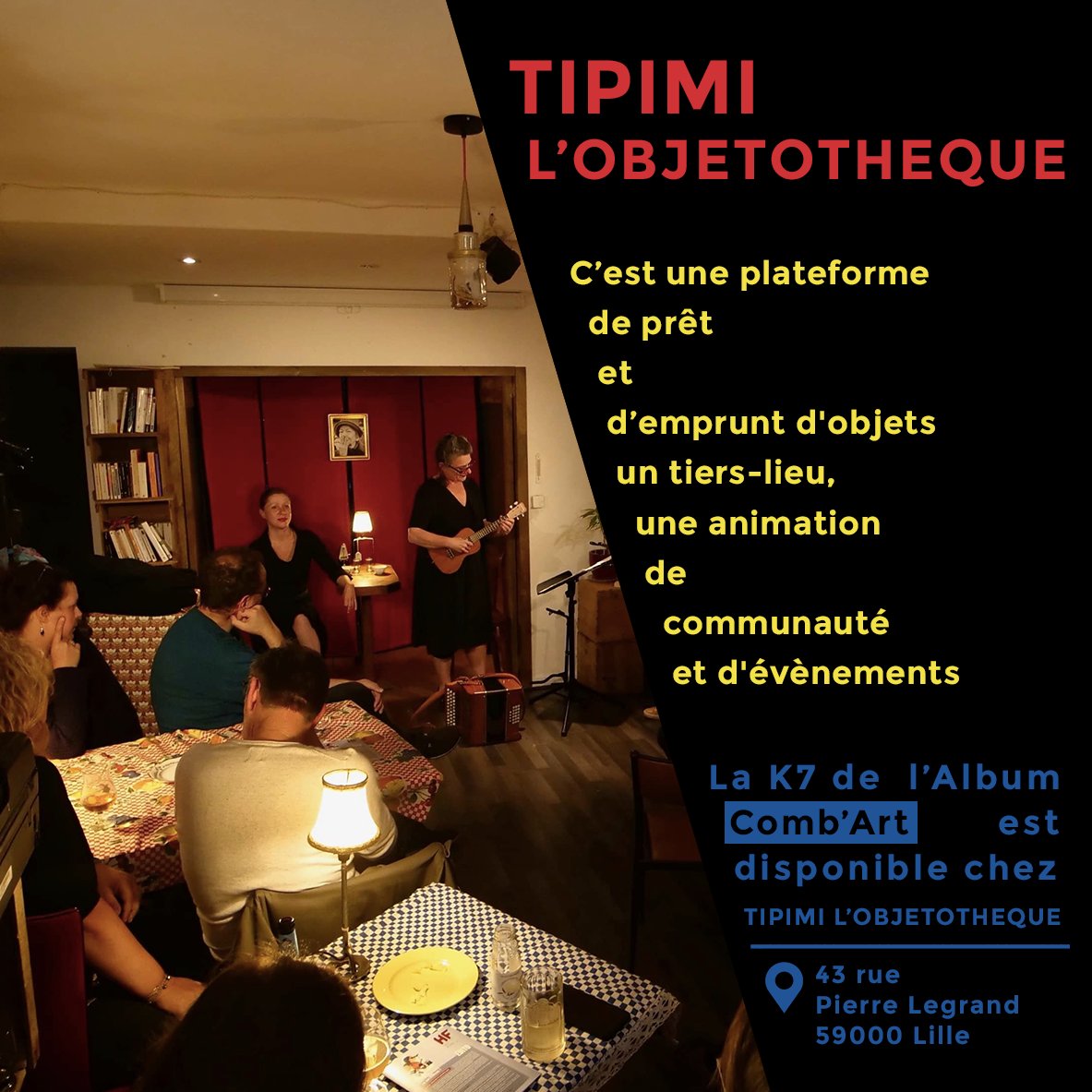 VedanityAffair's tweet photo. 👋 La K7 de l'Album #CombArt est disponible chez #Tipimi !
📍 43 Rue Pierre Legrand, 59000 Lille
📨 https://t.co/pe9QieyNpu
📨 https://t.co/wH9seY22da
📨 https://t.co/R6rU1DZBKE
pour l'écouter 🎧➡️ https://t.co/LR4GbXmTKQ https://t.co/f9A23WPFZl