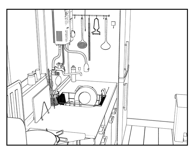マイデザで作った部屋をメタセコであれこれしてモデラ-で親子とアングル付けてLT変換一発でこれってわけよ 