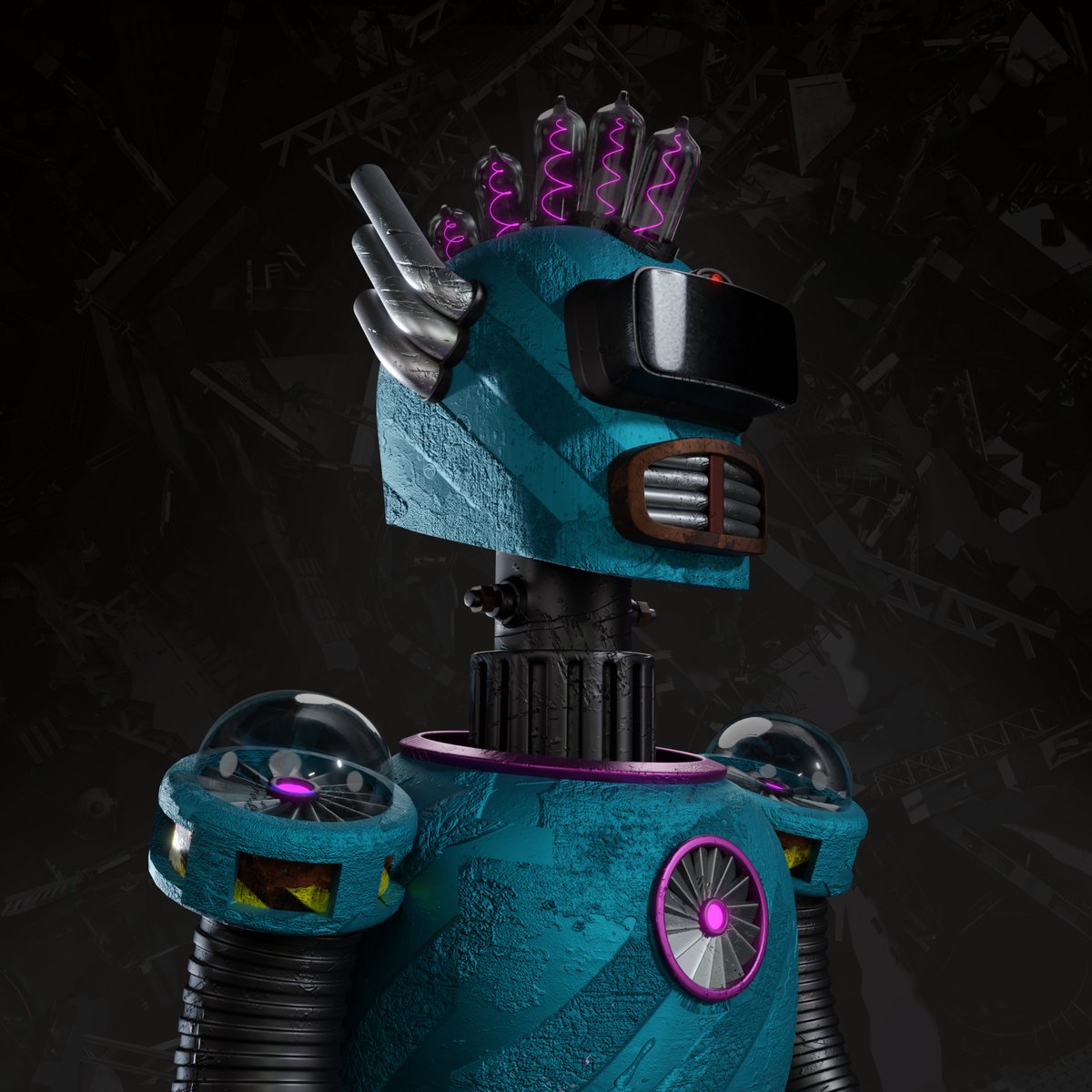 HoratiuGadea's tweet image. @SpaceRobotsNFT&apos;s #RoboPacks opening at 31383a303020555443 ?!👀🤖