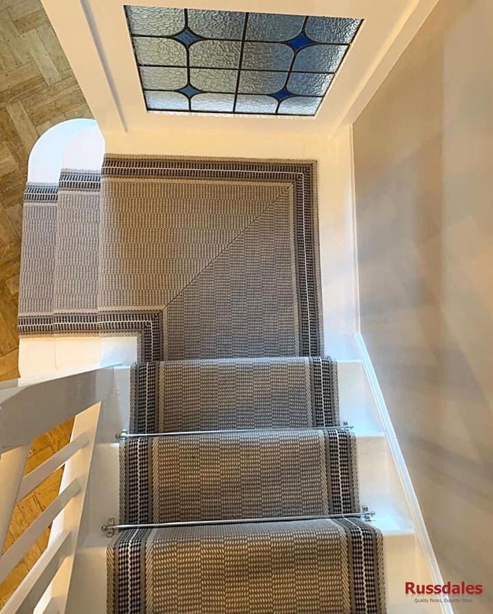 russdalesfloor's tweet photo. #RogerOates stair runner in Pelham Chalk 70cm fitted with #Stairrods UK Ltd Jubilee Chrome rods.
If you are thinking of buying a new floor, book your exclusive One-On-One appointment and visit our showroom!
https://t.co/4AW3kW3tLX
@Roger_OatesUK @StairrodsUK https://t.co/lJxHqTD5fU