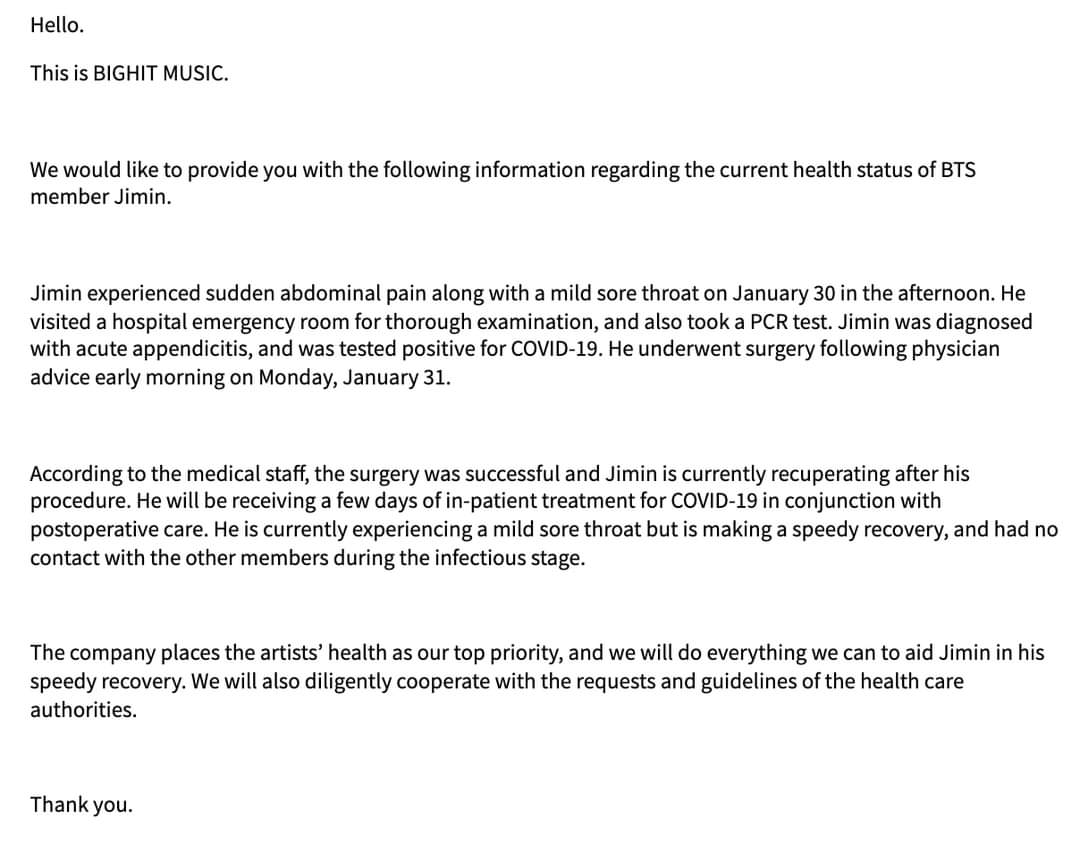 TennOutlander's tweet image. #ParkJimin #BTS
#GetWellJimin
Keep Jimin in your prayers as he recovers.