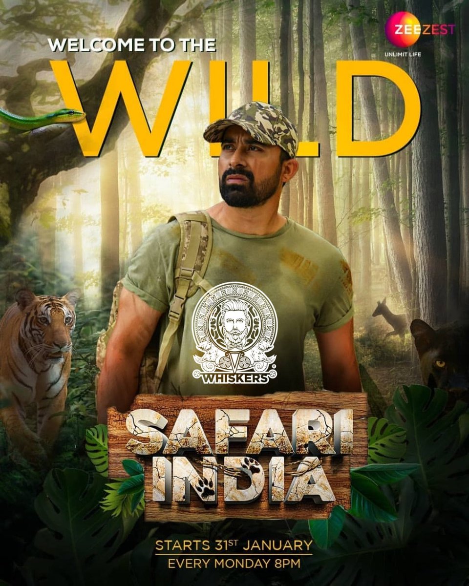 We are excited to be a part of <a href="/rannvijaysingha/">Rannvijay Singha</a> wildest journey which starts tomorrow! 

Safari India: Welcome To The Wild starts tomorrow, only on <a href="/ZeeZest_/">Zee Zest</a> 

#Whiskers #GroomingPartner #SafariIndia #RannvijaySingha #ZeeZest #WildLife #SelfGrooming