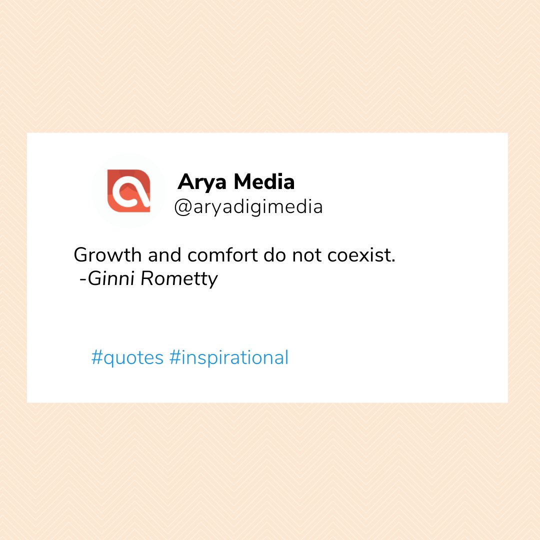 One has to get out of that comfort zone to grow.
Agreed?
#believeinyourself #grinddontstop #socialmediaservicesforbusiness #aryadigimedia