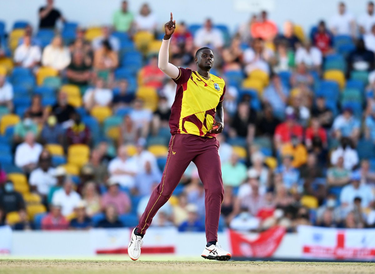 miryasir_25's tweet photo. Last Over : W W W W 🔥
Jason Holder
He becomes the first West Indies men's bowler to take a T20I hat-trick 👏
#WIvENG #ICCRankings #ICCAwards2021 #windes https://t.co/pxDfGHvlrc