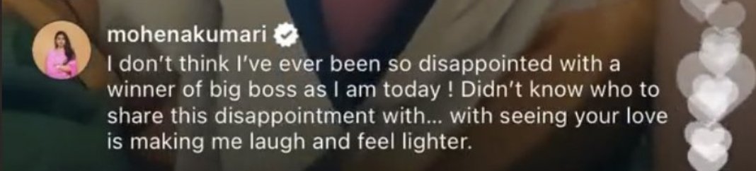 4Pratiksehajpal's tweet photo. Actress @mohenakumari reacted
On #PratikSehajpal 
She is too disappointed like us 🙂
This comment took my whole ❤

WE LOVE YOU PRATIK https://t.co/cIq7BpTzXA