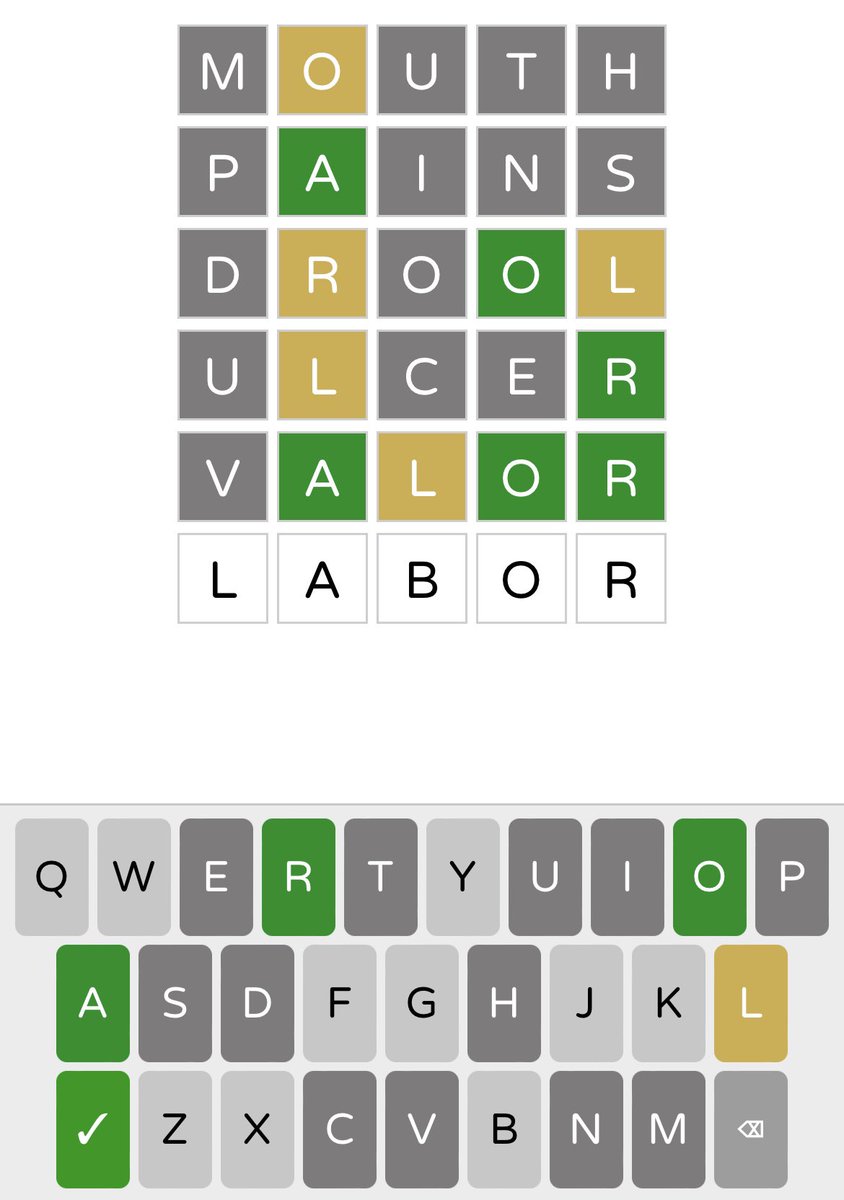 fudgeboogieman's tweet photo. Wordle Archive #?? 6/6

extra challenge: related words https://t.co/7vmBBgREgD