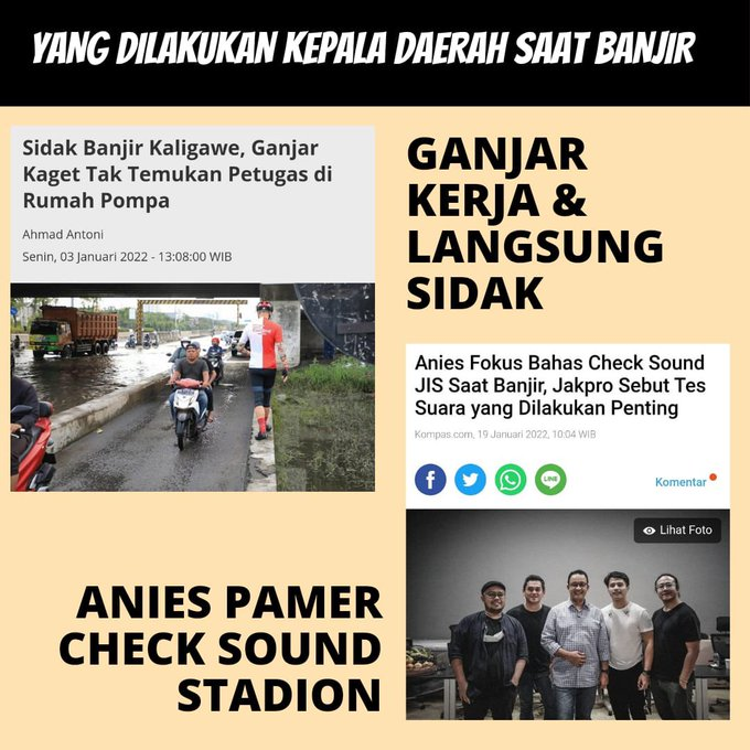 NadzyaP's tweet photo. Gubernur yang kerjaanya cuma gimmick mulu ya gabener jekate ini. Bukannya fokus peninjauan langsung malah pamer checksound di saat warganya tergenang banjir! Mana sumur resapan yg digadang-gadang mampu mengatasi banjir banyak bermasalah pula. Hadeeeh! https://t.co/b6Jynv7k9V