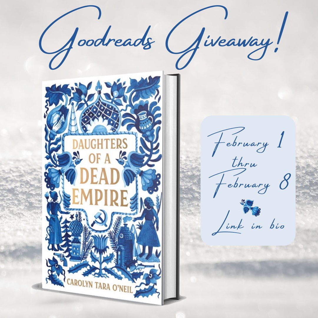 Starts tomorrow!🥳Enter the Goodreads Giveaway to win a finished copy of DAUGHTERS OF A DEAD EMPIRE, out 2/22!

Featuring:

👑 Anastasia Romanov
👧🏽 Angry girls becoming friends
🤺 Class warfare &amp; revolution
🗡️ Shades of grey on every side

✨Runs Feb 1-8.✨bit.ly/3qRsGz7