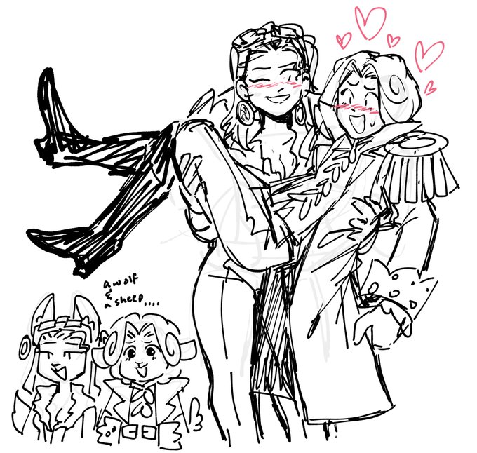 dess + ron doodle from yesterday probably 