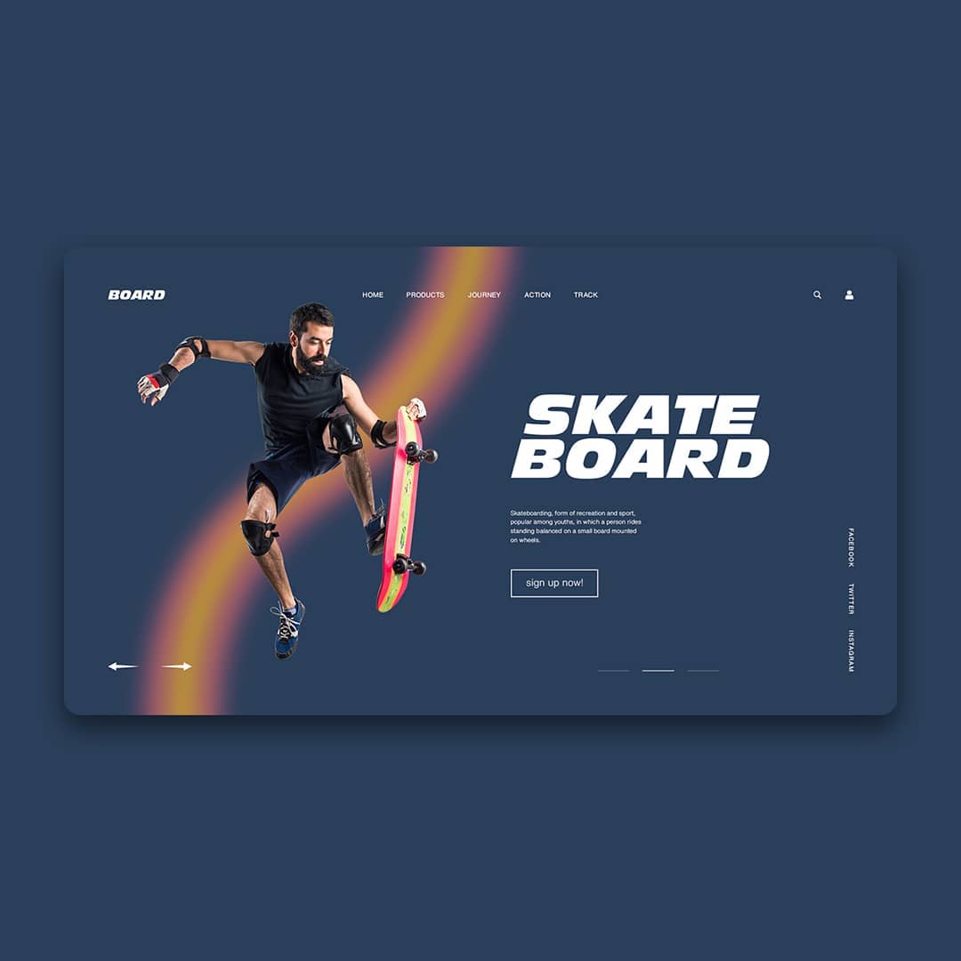 hasibdevs's tweet image. Skate board landing page design. 
.
.
#landingpage #website #websitedesign #htmlcss #html #css #htmldev #htmlwebsite #bootstrap #coding #codinglife