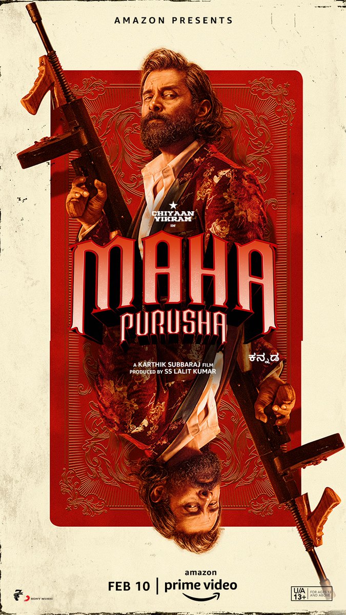 karthiksubbaraj's tweet photo. #Mahaan teaser coming at 12 pm...

#ChiyaanVikram
#MahaanOnPrime #MahaanFromFEB10 
@PrimeVideoIN @7screenstudio https://t.co/B9XtY3Vave