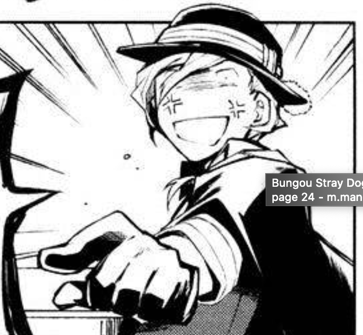 petitesmafia's tweet photo. daily Chuuya love tweet 🥰 i love the anime ver. bc it's cute but i find it so funny bc he was FUMING in the manga 😭😭 https://t.co/lVpuxkSp6W