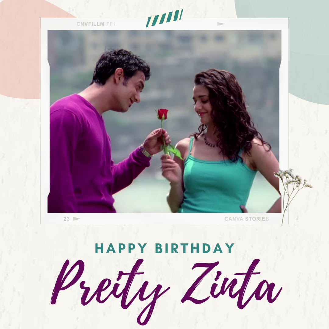 AKofficialTeam's tweet photo. Happy Birthday to the ever beautiful @realpreityzinta ❤️

@AKPPL_Official 

#AamirKhan #aamir #PreityZinta #HappyBirthdayPreityZinta #birthday #dilchahtahai https://t.co/USL5YzEGF7