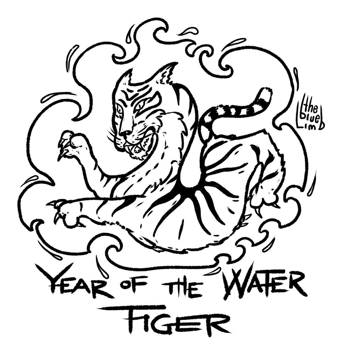 thebluelimb's tweet photo. I can feel that water tiger energy already. We have to move house unexpectedly. Things are changing. The moves are bolder and we expect more! I suggest y'all ride this wave!

#yearofthetiger #gongxifacai #ChineseNewYear #lunarnewyear #waterenergy #tigerEnergy #thebluelimb #comic https://t.co/1RYQszkxnf