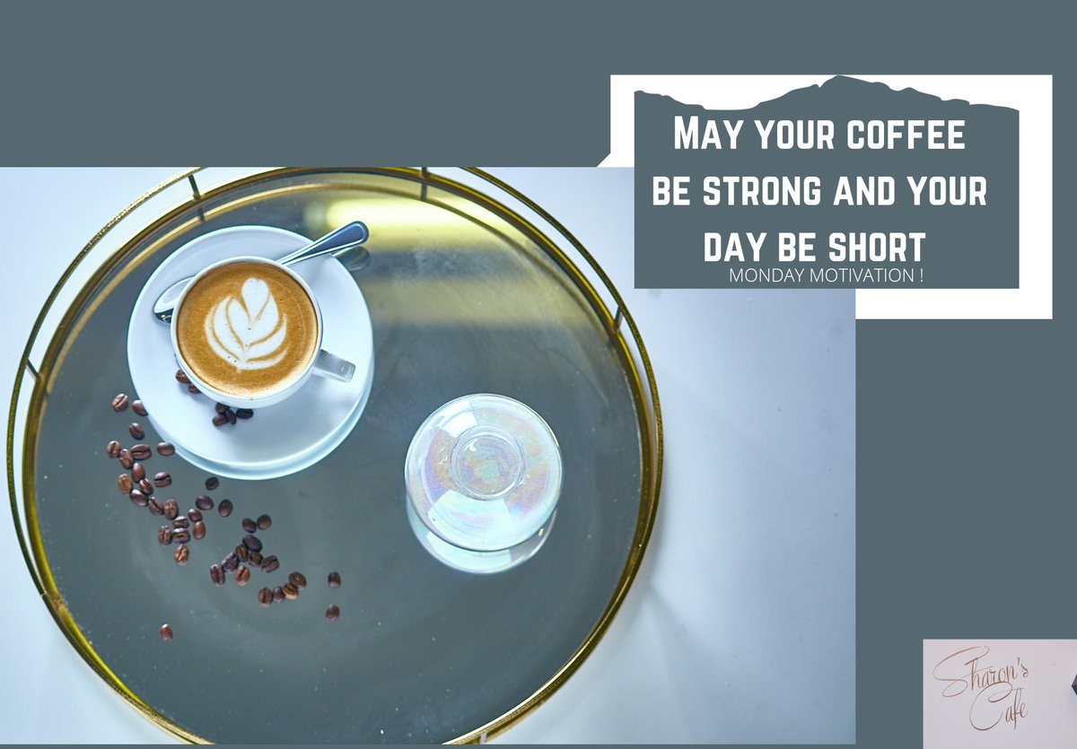 sharonscafeCPT's tweet photo. It's Monday, don't forget to make it to Sharon's café for a cup of strong coffee ☕.
#MondayMotivation #MondayMood #Coffee #CoffeeTime #CoffeeLover #coffeetwitter #coffeeshop #coffeebreak #COFFEE #sharonscafé #Capetown https://t.co/JnwzOH5Frl