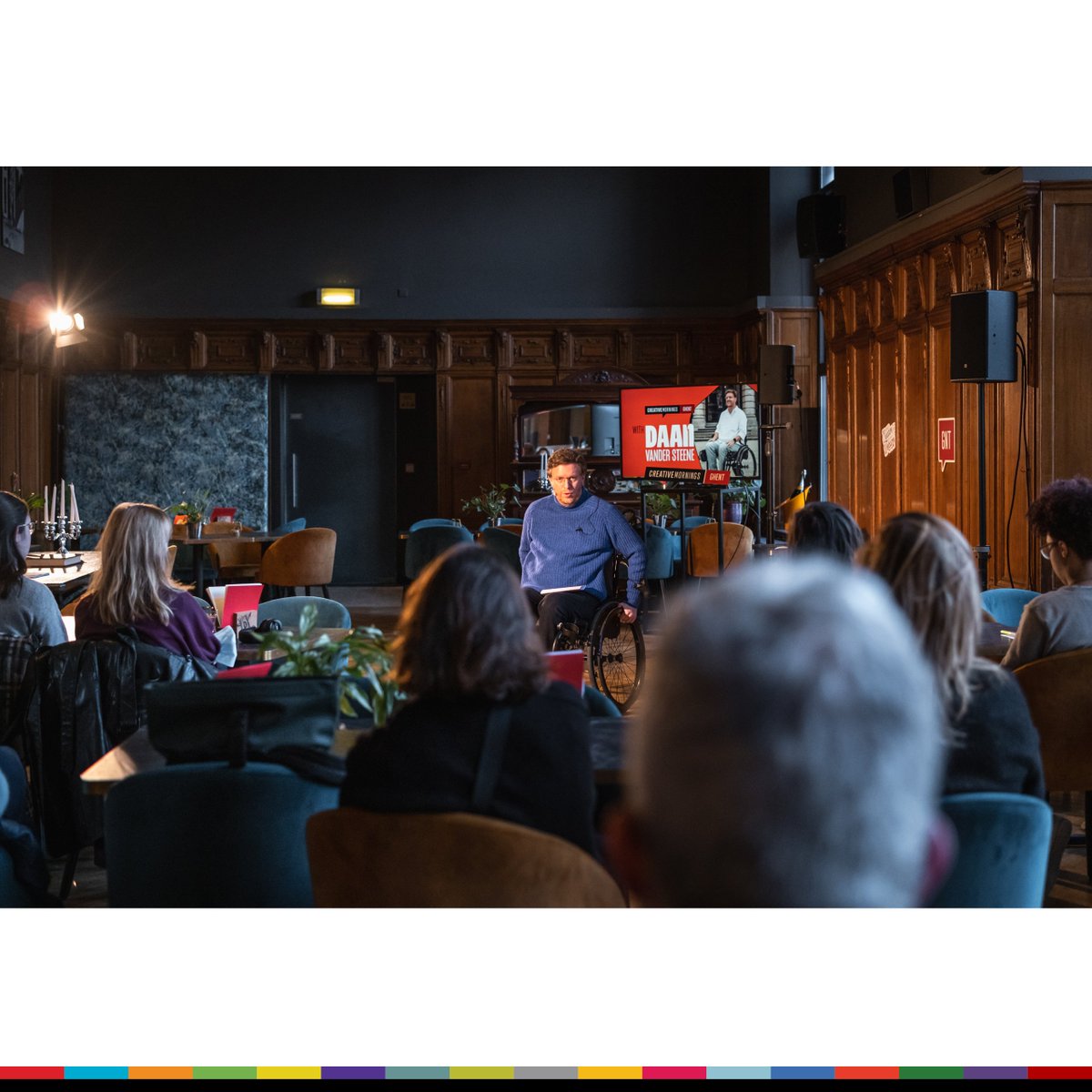 Thank you all for joining us last Friday, to Daan for his incredibly inspiring talk, and to <a href="/NTGent/">NTGent</a> <a href="/DeFoyerNTGent/">DeFoyerNTGent</a> for very generously hosting us. ❤️

📼 Check all the photos and the talk's video at 👉 creativemornings.com/talks/daan-van…

📸 Photos &amp; video: Martín Corlazzoli