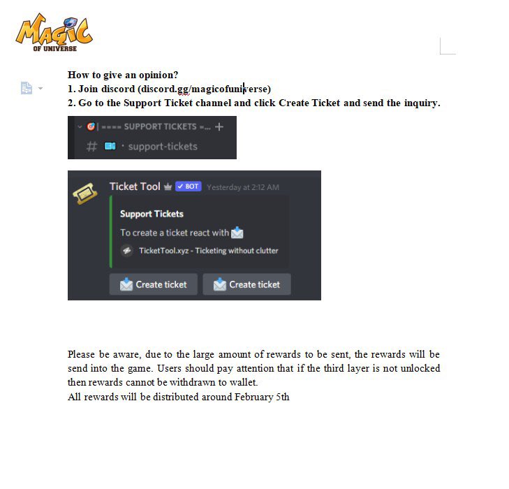 MAGIC OF UNIVERSE OFFICIAL tweet media