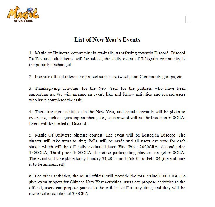 MAGIC OF UNIVERSE OFFICIAL tweet media