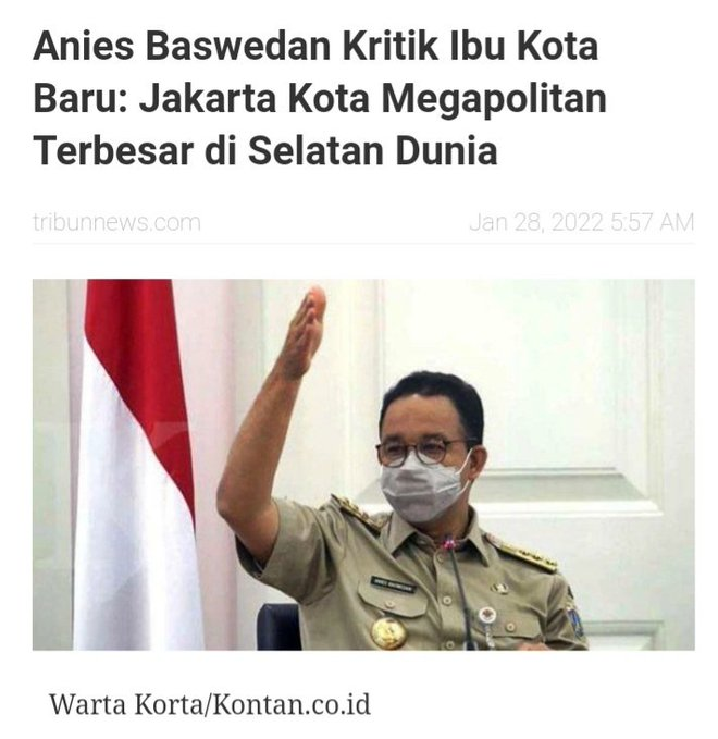 LilisAlfiansyah's tweet photo. Hahahaha kenapa sih gubernur yang satu ini, khawatir banget sama adanya IKN baru di kalimantan. Lagian ga ada yg mau membandingkan kok. Pemindahan IKN agar adanya pertumbuhan di luar jawa dan juga kemajuan bangsa.  duh duh orang kalo hatinya udah iri dengki ya begini.. https://t.co/4hLUjW6hVs