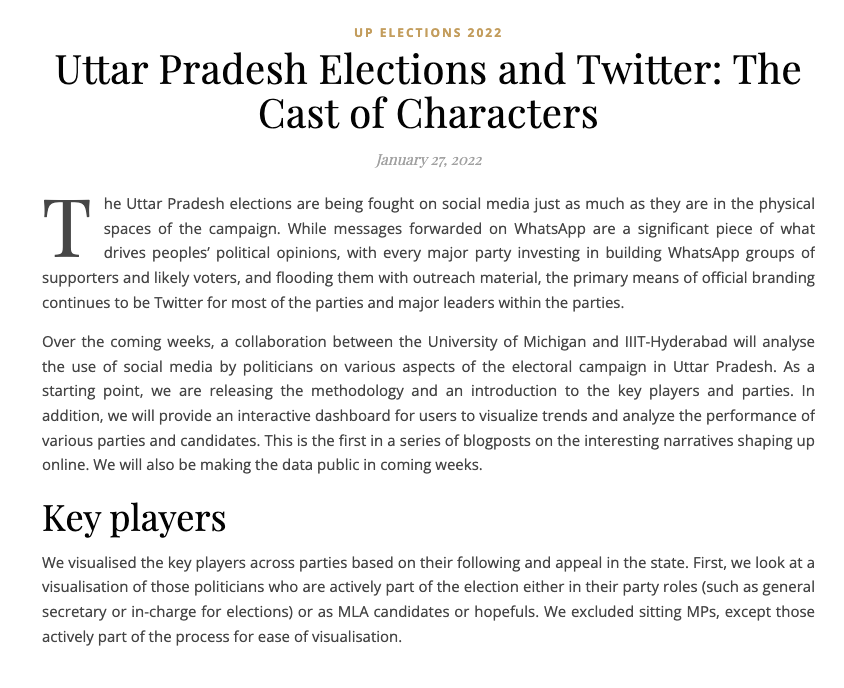 ponguru's tweet photo. Our #UPElection2022 analysis starts! We plan to share results regularly. If you are interested in anything specific or want more details about our analysis, please feel free to reach out. W/ @asmitks @jiviteshjn @Valalithak @joyopal Analysis: https://t.co/cm8dZ7gnsi https://t.co/loa31bA86A