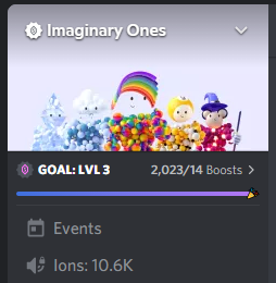 Imaginary_Ones's tweet photo. 10k Ions in discord now!😍 https://t.co/72P1MgNAwM