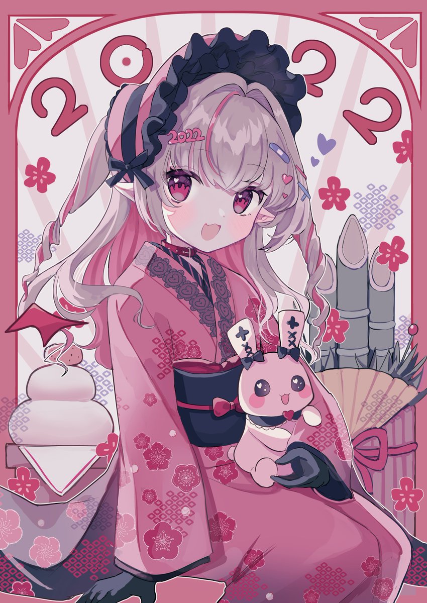 魔界ノりりむ 「来月も頑張って描きた～い!!
#今月描いた絵を晒そう 」|かるなばるのイラスト