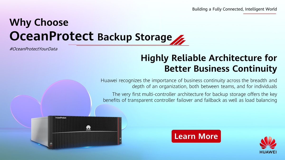 Get optimum performance with #Huawei #OceanProtect. Our leading technology eliminates unnecessary data copies, giving you faster backups and 20% more storage for the same price! Find out more here: https://t.co/PhrTTx4Imv #OceanProtectYourData https://t.co/Bii5fzBiIC