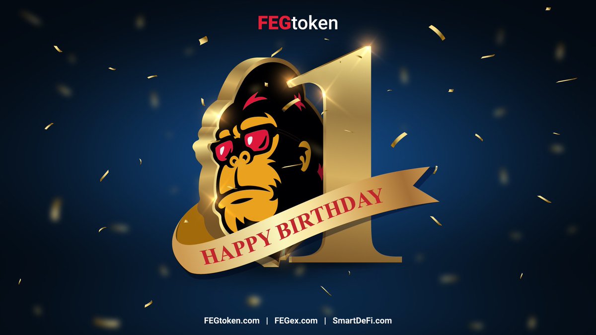 🎉 HAPPY BIRTHDAY FEG 🎉

After one year our team could not be more proud of the #FEG community! We appreciate every single one of you for helping us begin our mission of #BringingDefiTogether! We are more confident than ever we will make our mark in #DeFi in 2022! 

#FEGbirthday