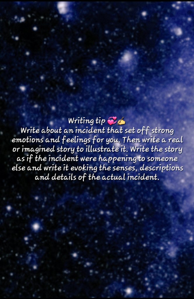 writer_bec's tweet photo. Writing tip 💞✍️
#writingtip #WritingCommunity 
#ideas #amwriting #writer https://t.co/kSTqI5oBcm