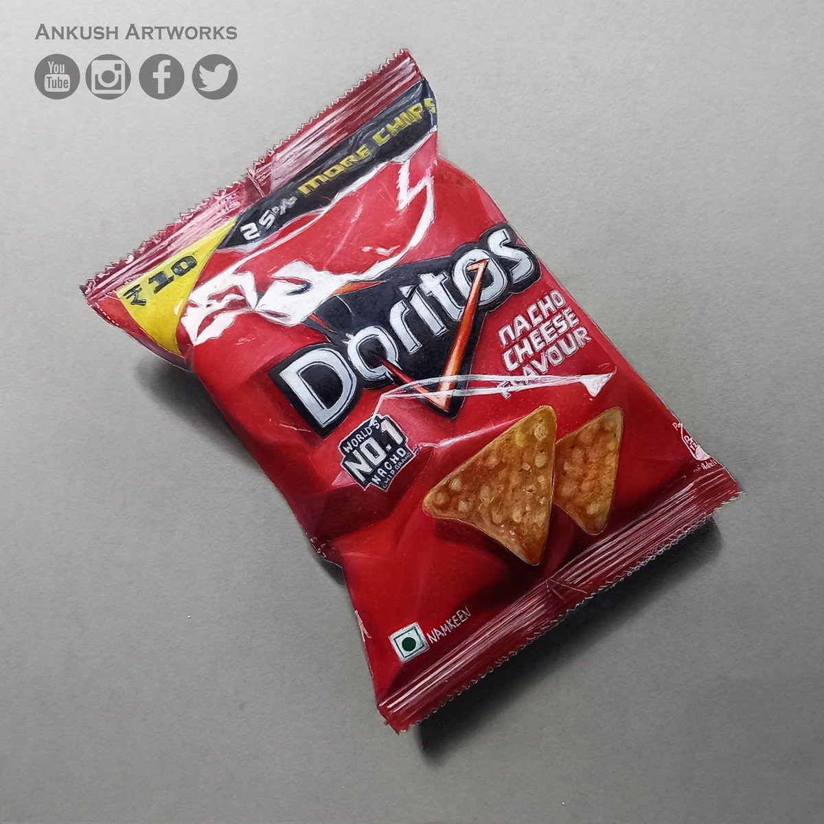 ankushartworks's tweet photo. Drawing @Doritos https://t.co/gOvPSeyfJl
#inspiredbymarcellobarengi  @BarenghiM https://t.co/Ned2So7bwl
