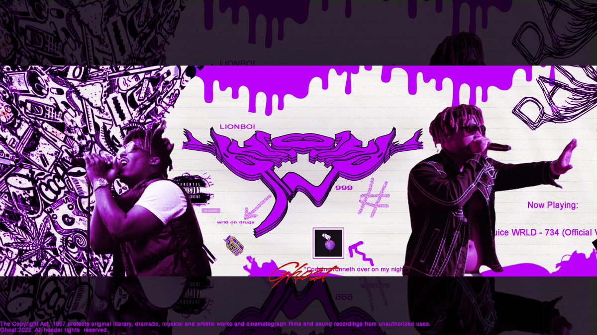 Juice Wrld Header for <a href="/Lionboy07/">Lionboy</a> 
Speedart + Other versions soon 
More at: be.net/Ghost_g