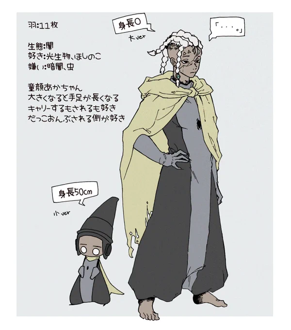 3RTで全身絵描くやつ〜
ちび主が人型におっきくなるのは、水で足がつかなくなる雨林と捨て地だけッ 