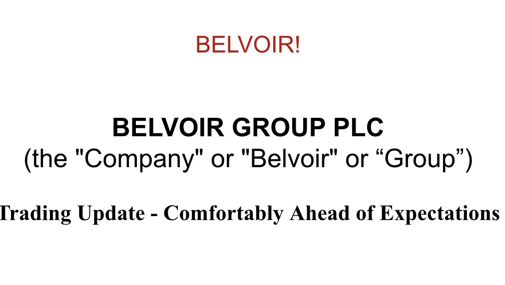 RT <a href="/Dorian_Belvoir/">Dorian Gonsalves</a>: Trading update released at 7am today: Full year ended 31st December will be comfortably ahead of expectations. Another year of growth across every part of the business. Full results in April. Link: ir.design-portfolio.co.uk/viewer/25/23842 #AIM #UK