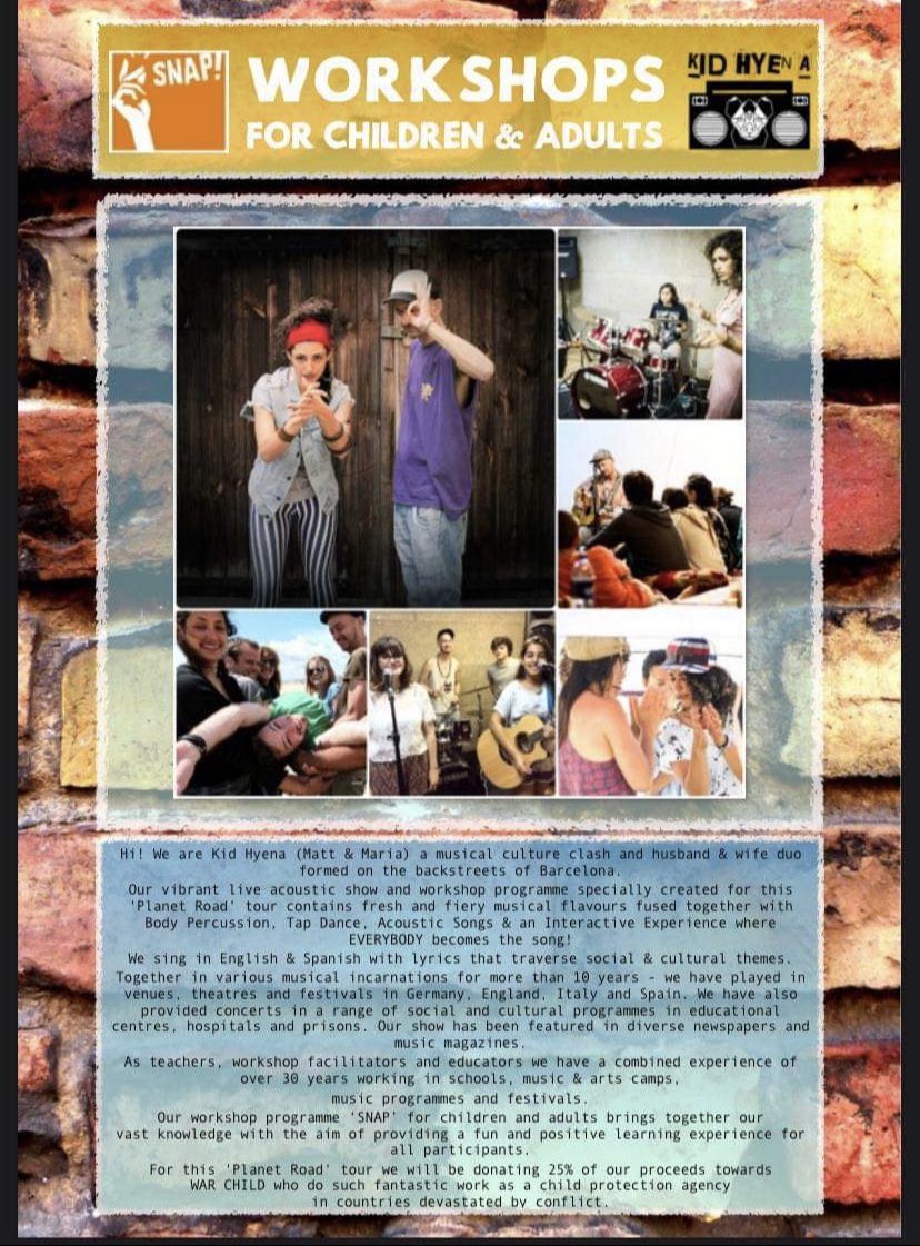 REMINDER for our families!!
The awesome Kid Hyena are putting on a workshop for our mental health support groups this coming weekend at the Banham Barrel!This will be a truly amazing experience &amp; is open to both are groups 10-15yrs &amp; 16-25yrs,parents can come get involved too! 🙌