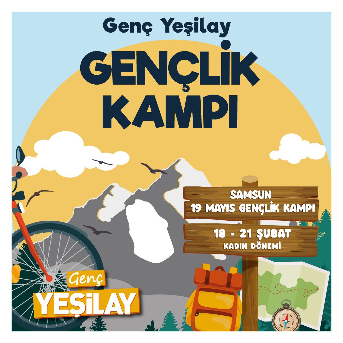 Genç Yeşilay Üniversite kampları devam ediyor!
Yeşilay tarihi, bağımlılık ve kişisel gelişim eğitimleri, kültür, sanat ve sportif faaliyetler ile dopdolu geçecek kamp programında bizimle birlikte olmak istiyorsan başvurunu bekliyoruz!