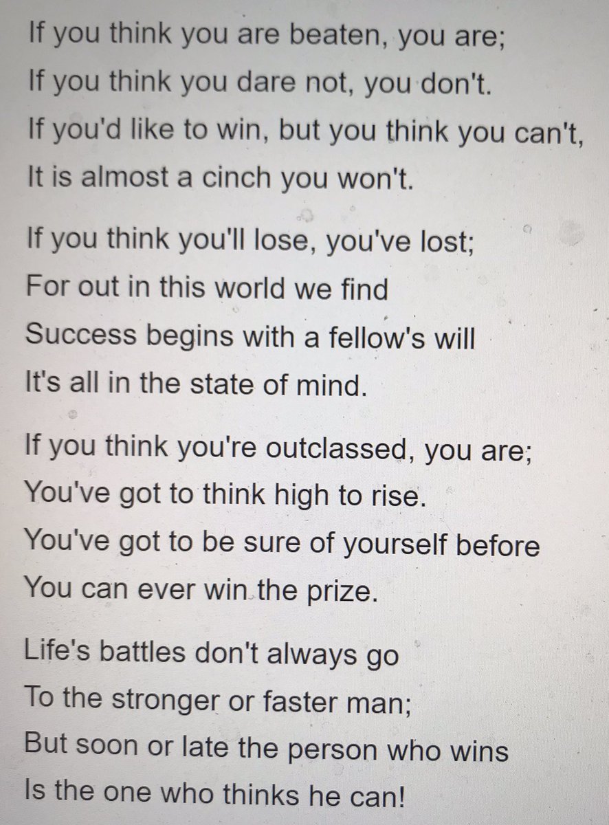 msheth's tweet photo. Ruminating over the epic 5.5 hr #AO2022 duel between Nadal &amp; Medvedev, I can’t help but be reminded of the lovely little poem - Thinking, by Walter D Wintle. h #thinktowin #believe https://t.co/UP5hGz7wJH