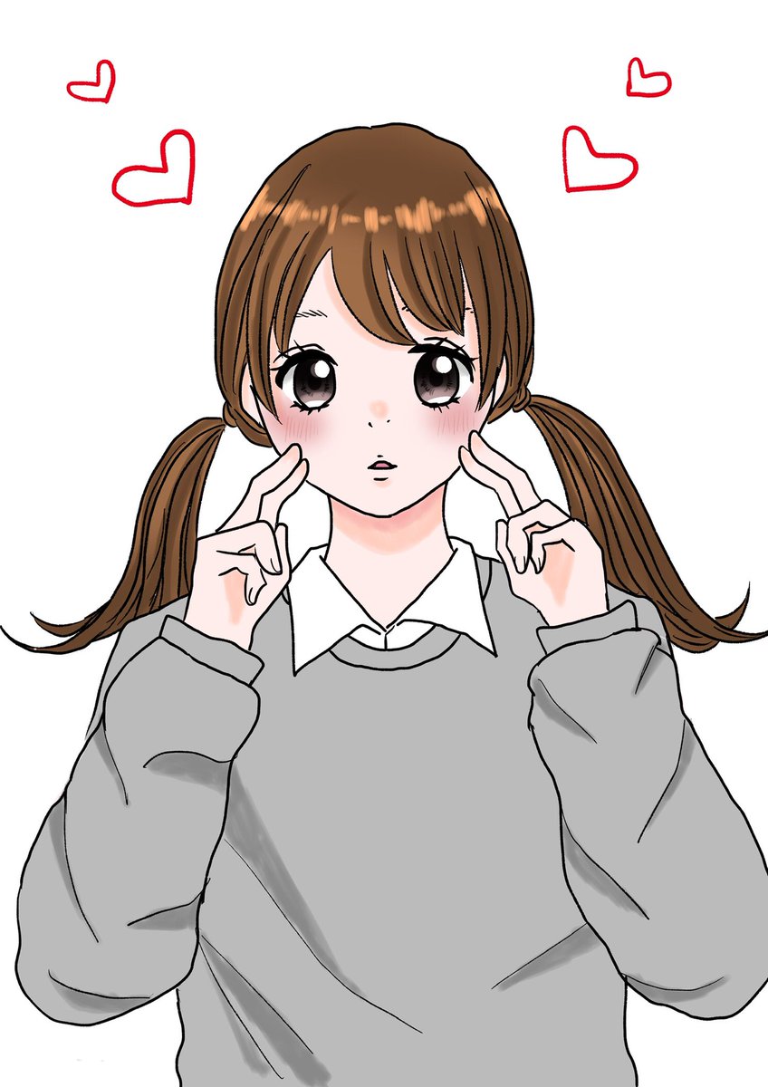 岬 すみれ ちゅきちゅきポーズ イラスト デジタル T Co Igtejwcoz5 Twitter