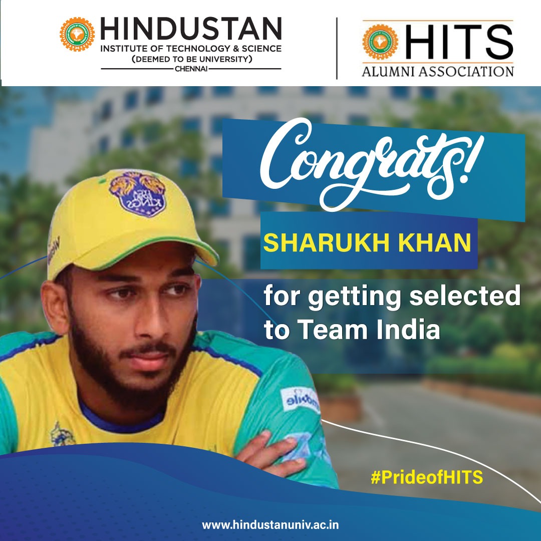 HindustanUni's tweet photo. Prominent Alumnus of HITS, (MBAsports management-2020) #PrideofHITS #cricket #teamindia #indiancricketteam #indiancricketer #HITSAA #HITS #MyHindustan #Hindustan4.0 #HindustanInstituteofTechnologyandScience https://t.co/BSCyTM0j5V