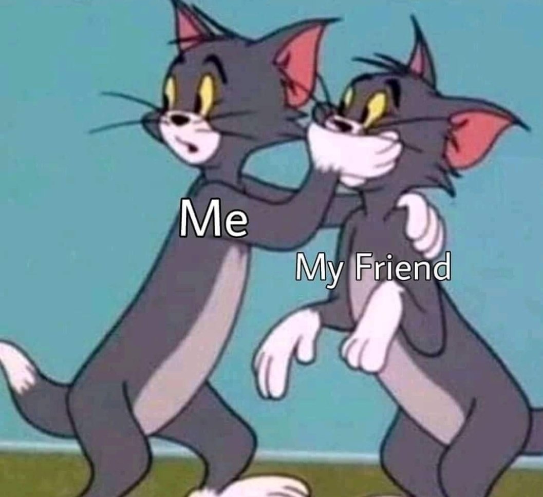 Crypto_Alam91's tweet photo. *Crush passes by in front of us*

My friend:- Hey! My friend really like y.... https://t.co/9cKzdtj16O