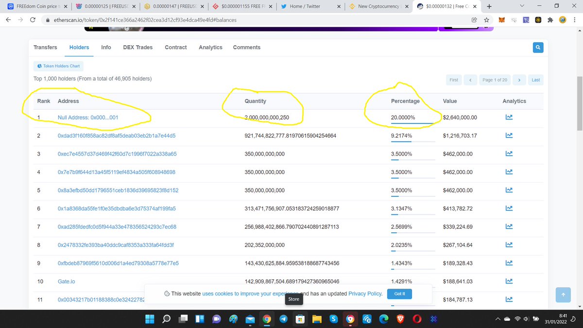 FREEDOM of MONEY coin - $FREE since 2018 tweet media