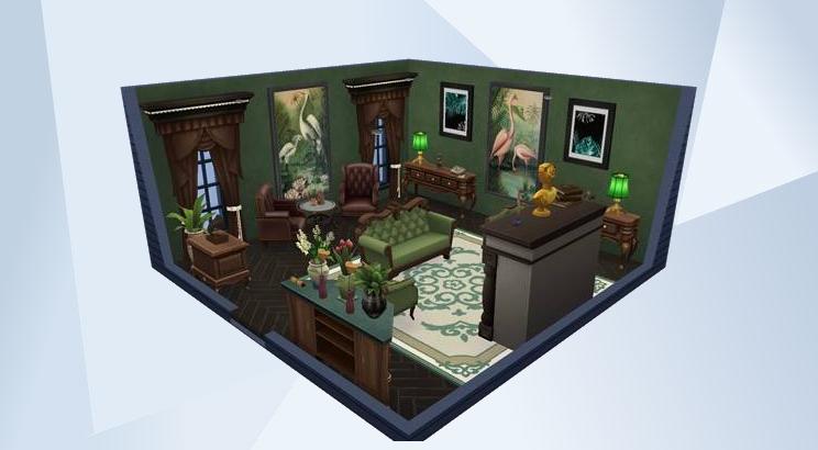 Inamacsims4's tweet photo. The Green Parlour - Welcome to the green parlour Please use bb.moveobjects on when placing the room #basegame #parlour #room Artwork by #Althanasia #debugdecor #bb.moveobjects room made by me #Inamac xx https://t.co/AXtUQvXut1 https://t.co/PQzhn9G9C4