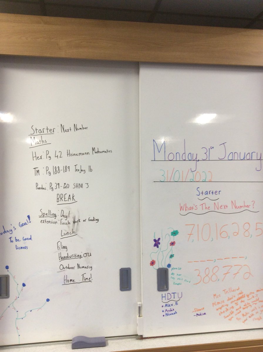 MrsTeillard's tweet photo. I came into the classroom this morning to a lovely surprise - the children, on Friday, had planned today’s lesson AND written it up on the board!And they did a pretty good job of it too! Might be able to retire soon 😂😂😂 @Greenbraeschool https://t.co/agVGrCLWuz
