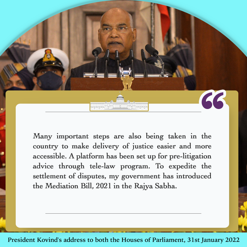 rashtrapatibhvn's tweet photo. Many important steps are also being taken in the country to make delivery of justice easier and more accessible. https://t.co/HTajqX2T9L